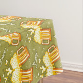 Gläser des Bier-Musters Tischdecke (Beispiel)