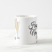 Gläser des guten Rutsch ins Neue Jahr-I Champagne Verwandlungstasse (Mittel)