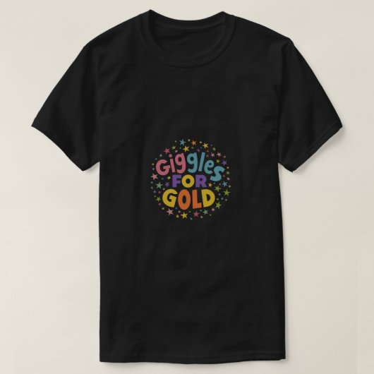Gläser für Gold T-Shirt (Design vorne)