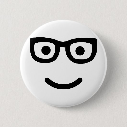 Gläser Geek-Nerd Button (Vorderseite)