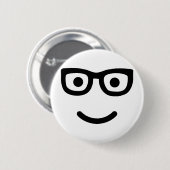 Gläser Geek-Nerd Button (Vorne & Hinten)
