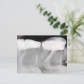 Gläser mit Wasser und Trockeneis Postkarte (Stehend Vorderseite)