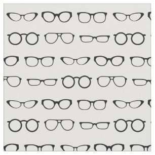 Gläser Niedlich Optiker Schwarz und Weiß Stoff