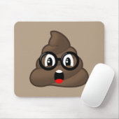 Gläser oh kacken Emoji Mousepad (Mit Mouse)