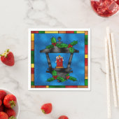 Gläser Weihnachtslattern Serviette (Beispiel)
