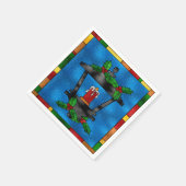 Gläser Weihnachtslattern Serviette (Ecke)