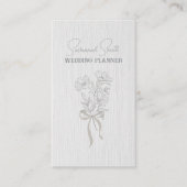 Gläserne florale Visitenkarte (Vorderseite)