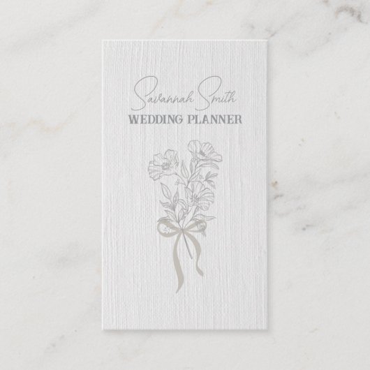 Gläserne florale Visitenkarte (Vorderseite)