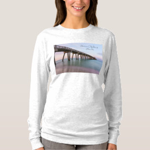 Gläserne Gewässer Panama City Beach Pier Langarmsh T-Shirt