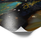 Gläserne Lotus-Blüten im Mondschein Fotodruck (Ecke)