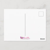 Gläserne Lotus-Blüten im Mondschein Postkarte (Rückseite)