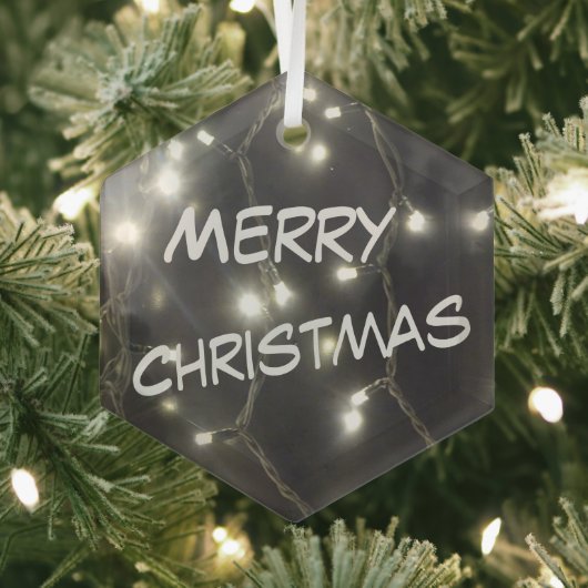 Gläserne Silberleuchten Weihnachtsschmuck (Insitu)