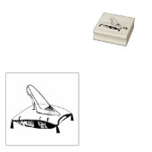 Gläserner Schuh Gummistempel (Stempel)