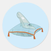 Gläserner Schuh Runder Aufkleber (Vorderseite)