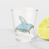 Gläserner Schuh Schnapsglas (Vorderseite)