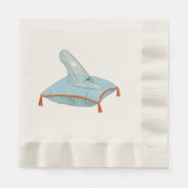 Gläserner Schuh Serviette (Vorderseite)