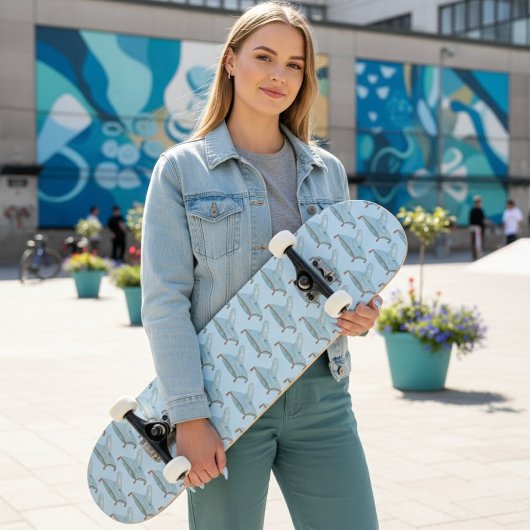 Gläserner Schuh Skateboard