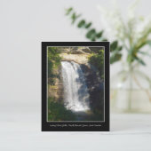 Glasfälle Wasserfall North Carolina Postkarte (Stehend Vorderseite)