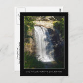 Glasfälle Wasserfall North Carolina Postkarte (Vorne/Hinten)