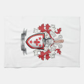 GlasFamilienwappen-Wappen Küchentuch (Horizontal)