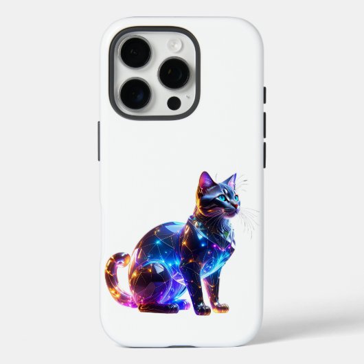 Glasfarbene Katze Case-Mate iPhone Hülle (Rückseite)
