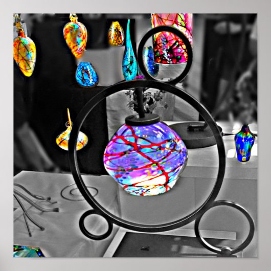 Glasfarbkunst Poster (Vorne)