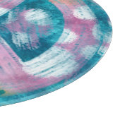 Glasfaser Beach Nautic Peace Sign Schneidebrett (Ecke)