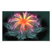 Glasfaser-Blume (breit) Fotodruck (Vorne)