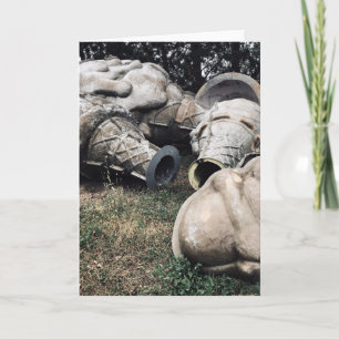 Glasfaser-Friedhofseiskegel Feiertagskarte