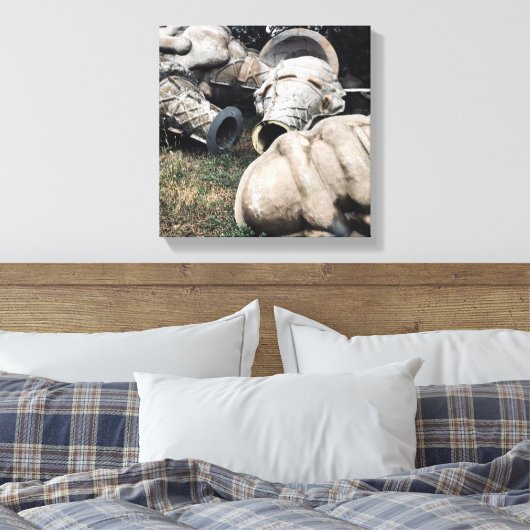 Glasfaser-Friedhofseiskegel Leinwanddruck (Insitu (Schlafzimmer))