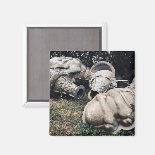 Glasfaser-Friedhofseiskegel Magnet (Vorderseite/Rückseite)