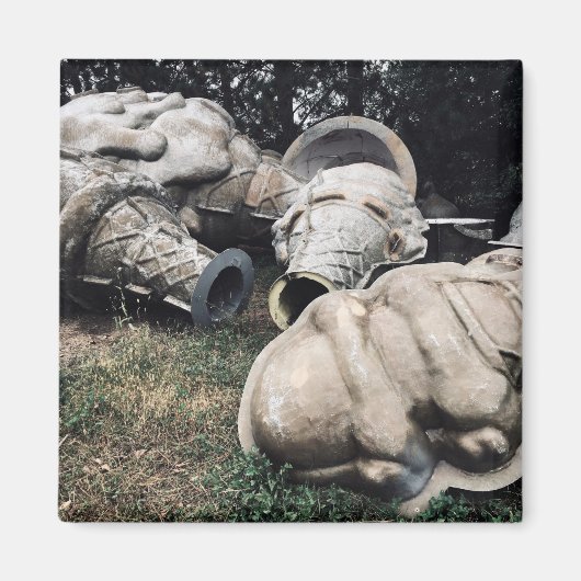 Glasfaser-Friedhofseiskegel Magnet (Vorne)