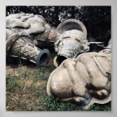 Glasfaser-Friedhofseiskegel Poster (Vorne)