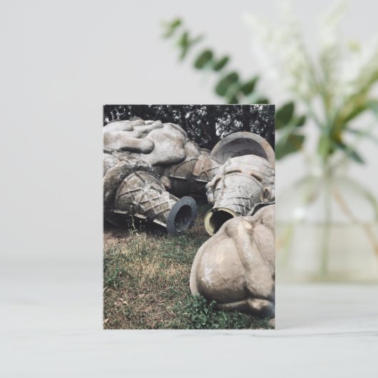 Glasfaser-Friedhofseiskegel Postkarte (Stehend Vorderseite)