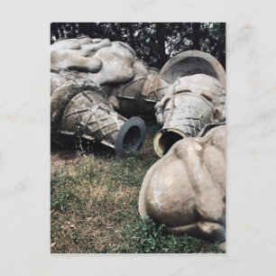 Glasfaser-Friedhofseiskegel Postkarte