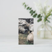 Glasfaser-Friedhofseiskegel Visitenkarte (Stehend Vorderseite)