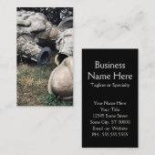 Glasfaser-Friedhofseiskegel Visitenkarte (Vorne/Hinten)