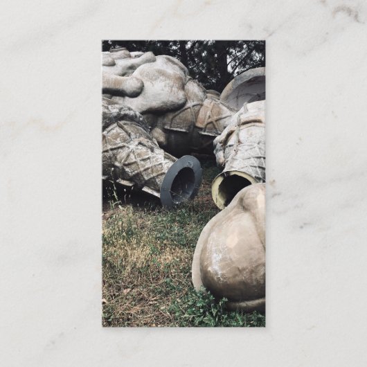 Glasfaser-Friedhofseiskegel Visitenkarte (Vorderseite)