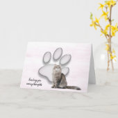 Glasfaser für das Beileid "Cat Loss" Karte (Gelbe Blume)