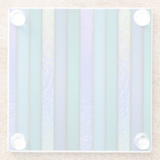 Glasfaser-Look Art Ozeane Blues Glasuntersetzer (Rückseite)