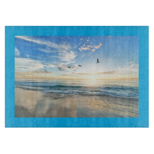 Glasfaser Seascape Schneidebrett (Vorderseite)