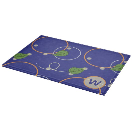 Glasfaser über Wasserglas-Schneidebrett Schneidebrett (Ecke)