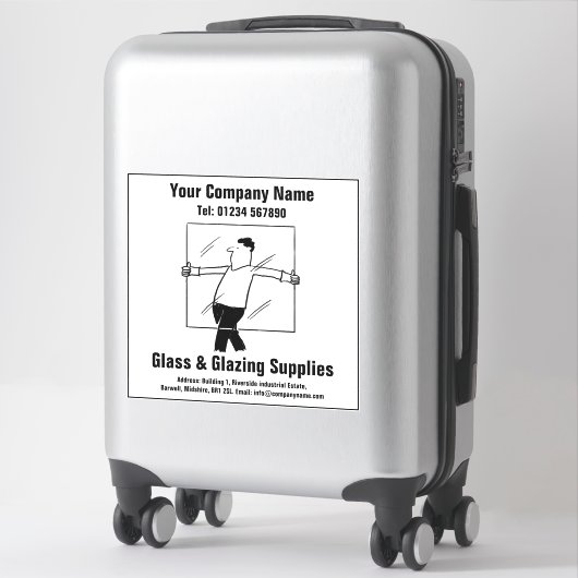 Glasfaser- und Glasfaserkabel Aufkleber (Koffer)