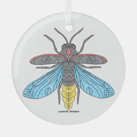 Glasfaser (weiß) - Glasverzierung Ornament Aus Glas (Vorderseite)