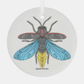 Glasfaser (weiß) - Glasverzierung Ornament Aus Glas (Rückseite)