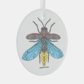 Glasfaser (weiß) - Glasverzierung Ornament Aus Glas (Vorderseite Rechts)