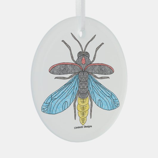 Glasfaser (weiß) - Glasverzierung Ornament Aus Glas (Vorderseite Rechts)