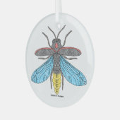 Glasfaser (weiß) - Glasverzierung Ornament Aus Glas (Vorderseite links)