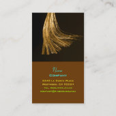 Glasfaserkabel ~ Hi-Tech-Visitenkarten Visitenkarte (Rückseite)