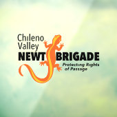 Glasfaserkabel im Chileno Valley Newt Brigade Fensteraufkleber (Blatt 3)